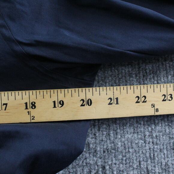 Suitsupply Shirt Mens 15 38 Cotton Stretch Extra Slim Fit Navy Blue Long Sleeve - Picture 7 of 9